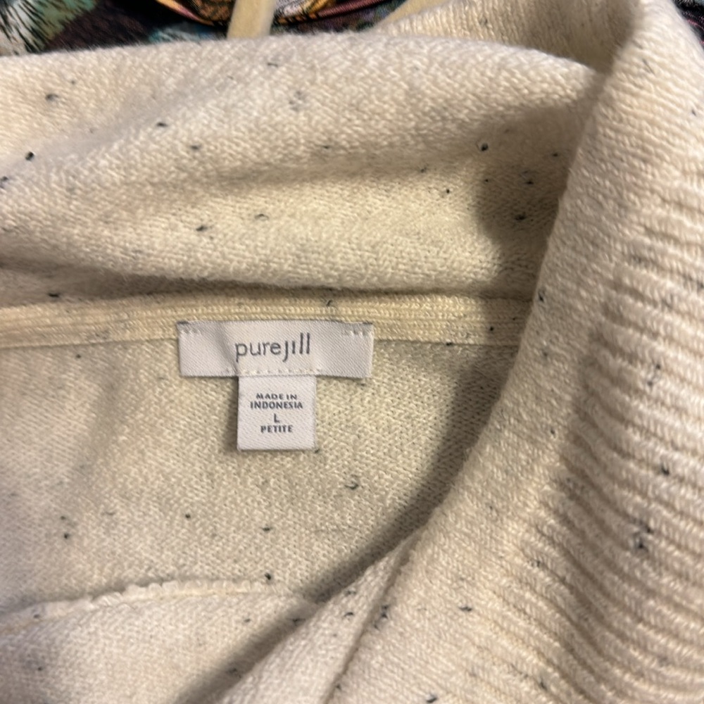 Pure- jill Womens Long Sleeve Cowl Neck Sweater - Picture 6 of 8